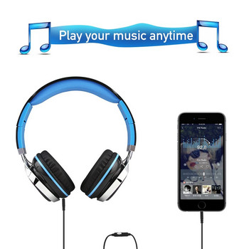 Bluetooth безжични компютърни геймърски слушалки Сгъваеми музикални спортни слушалки с микрофон PC геймър за мобилна слушалка Телефон