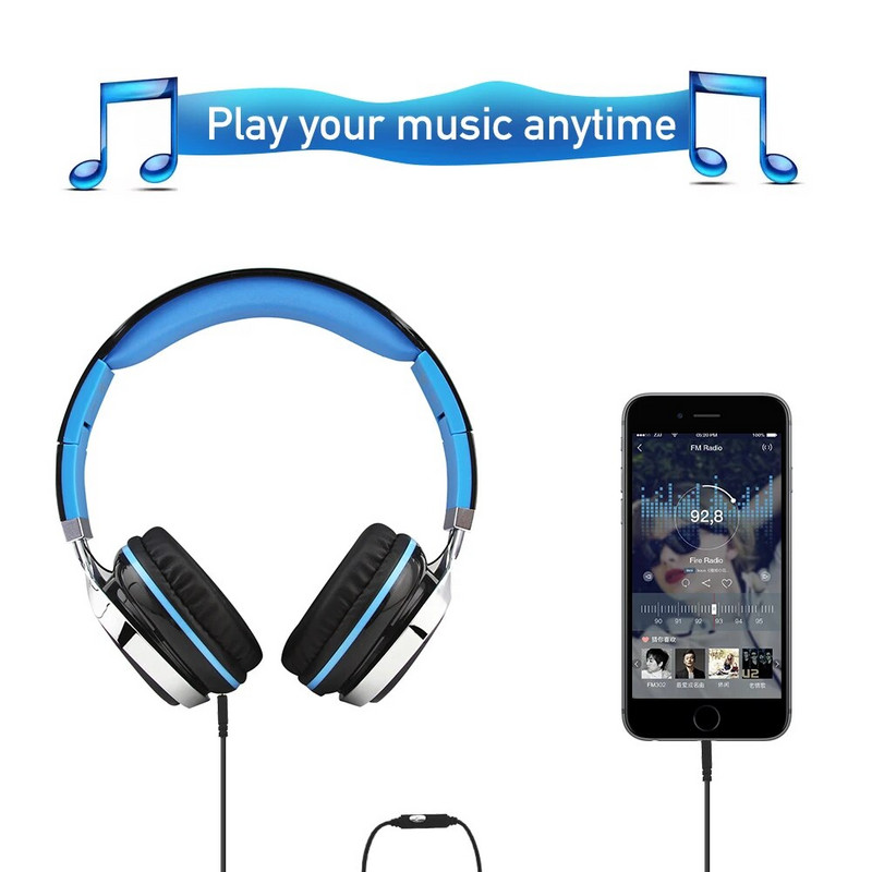 Bluetooth bežične slušalice za računalne igre Sklopive glazbene sportske slušalice s mikrofonom PC igrače za mobilne telefone