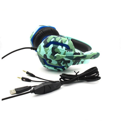 RGB igraće 3,5 mm slušalice s mikrofonom Kontrola glasnoće Gamerske slušalice za PS4 prijenosno računalo/računalo