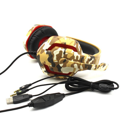 RGB igraće 3,5 mm slušalice s mikrofonom Kontrola glasnoće Gamerske slušalice za PS4 prijenosno računalo/računalo