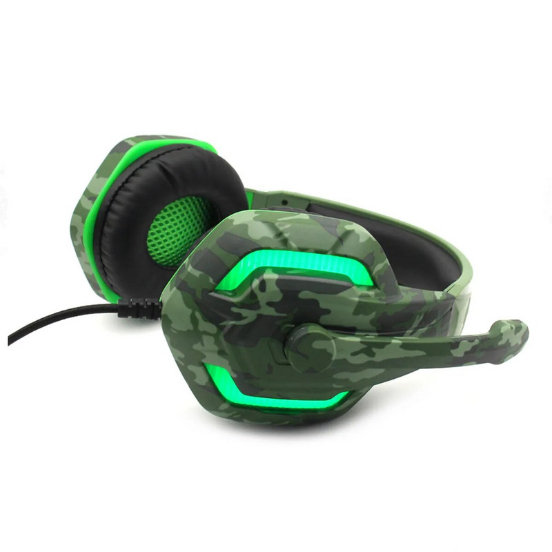 RGB igraće 3,5 mm slušalice s mikrofonom Kontrola glasnoće Gamerske slušalice za PS4 prijenosno računalo/računalo