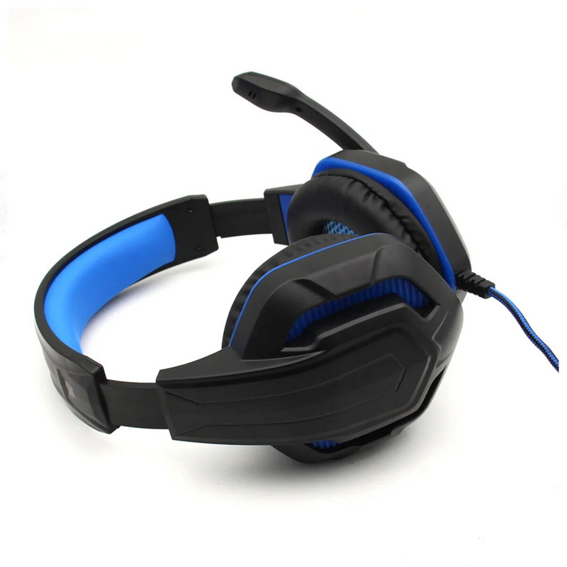 Gaming fejhallgató 3,5 mm-es fejhallgató mikrofonos hangerőszabályzóval Gamer fülhallgató fejhallgató PS4 PC-hez mobil számítógéphez / laptophoz / számítógéphez