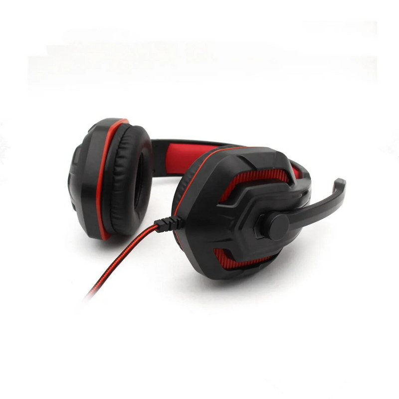 Gaming fejhallgató 3,5 mm-es fejhallgató mikrofonos hangerőszabályzóval Gamer fülhallgató fejhallgató PS4 PC-hez mobil számítógéphez / laptophoz / számítógéphez