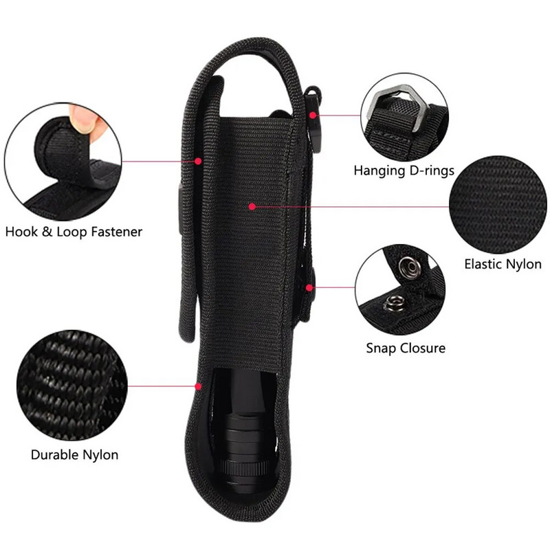 Svjetiljka Molle torbica LED svjetiljka Futrola oko struka Vojna svjetiljka Torba za pojas Torbica za nošenje Pribor za lov