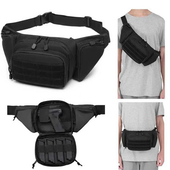 Θήκη όπλου μέσης στήθους Tactical pouch Combat Camping Hunting Shoulder Sling Τσάντες Miliatry For Men Pistol Fanny Carry Bag X261+A