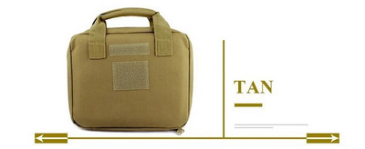 25X20CM torba za nošenje pištolja s pištoljem s remenčićem za torbicu za spremnik Airsoft futrola za lovačko oružje, prijenosna torba za nošenje pištolja