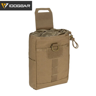 IDOGEAR Tactical kokkupandav taaskasutuskoti prügikott MOLLE Drop Pouch Airsoft 3577