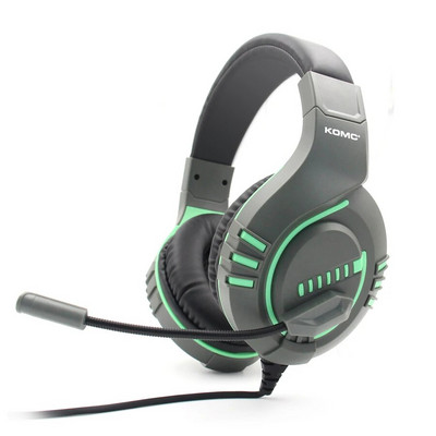 USB slušalice s mikrofonom za računalo, slušalice za prijenosno računalo koje se stavljaju preko uha s mikrofonom za poništavanje buke u liniji s kontrolom