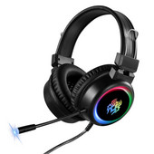 RGB Spēļu Austiņas Spēļu Austiņas Bass Stereo Virs galvas austiņas Casque PC Klēpjdatora Mikrofons Vadu austiņas datoram PS4 Xbo