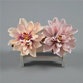 5 vnt. 8 cm 10 spalvų šilko epifilo dirbtinių gėlių galvutės „pasidaryk pats“ nuotakos puokštė galvos apdangalai, gėlių, vestuvių dekoravimo reikmenys