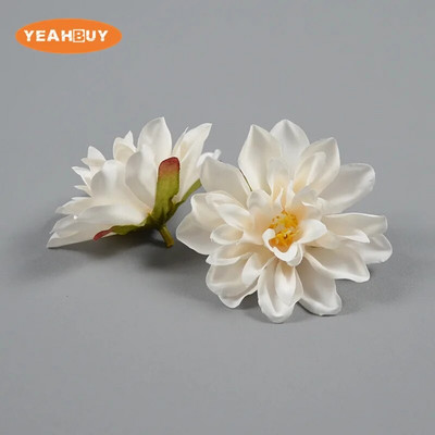 5 vnt. 8 cm 10 spalvų šilko epifilo dirbtinių gėlių galvutės „pasidaryk pats“ nuotakos puokštė galvos apdangalai, gėlių, vestuvių dekoravimo reikmenys