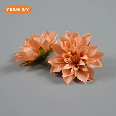 5 vnt. 8 cm 10 spalvų šilko epifilo dirbtinių gėlių galvutės „pasidaryk pats“ nuotakos puokštė galvos apdangalai, gėlių, vestuvių dekoravimo reikmenys