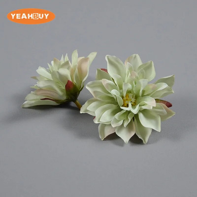 5 vnt. 8 cm 10 spalvų šilko epifilo dirbtinių gėlių galvutės „pasidaryk pats“ nuotakos puokštė galvos apdangalai, gėlių, vestuvių dekoravimo reikmenys