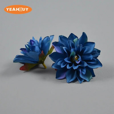 5 vnt. 8 cm 10 spalvų šilko epifilo dirbtinių gėlių galvutės „pasidaryk pats“ nuotakos puokštė galvos apdangalai, gėlių, vestuvių dekoravimo reikmenys