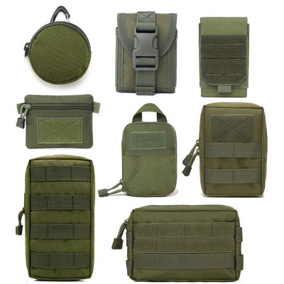 Тактически чанти Molle Pouches Military Gear Waist Bag Men Phone Pouch Къмпинг Ловни аксесоари Колан Fanny Pack Army EDC Pack