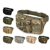 Taktička vodootporna muška torbica oko struka, vojna torbica s tri džepa na otvorenom EDC Molle torbica za lov, kampiranje, planinarenje, torba za telefon oko struka, muškarci