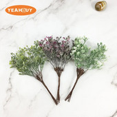 6db/köteg művirág makk levél növény csokor barkácsolj esküvői otthon karácsonyi dekoráció koszorú scrapbook kézműves hamis virág