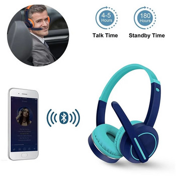 AKZ-K25Wireless Bluetooth 5.0 ακουστικά με μικρόφωνο στερεοφωνική μουσική Ρυθμιζόμενη πάνω από το κεφάλι HeadsetGame Ακουστικά υπολογιστή για παιδιά