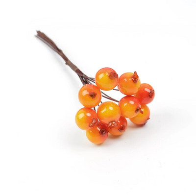 10gb jauns mākslīgais zieds mini Ziemassvētku sarkano ogu pušķis kāzu mājas dekorēšana DIY vainags albuma dāvanu kastīte amatniecība