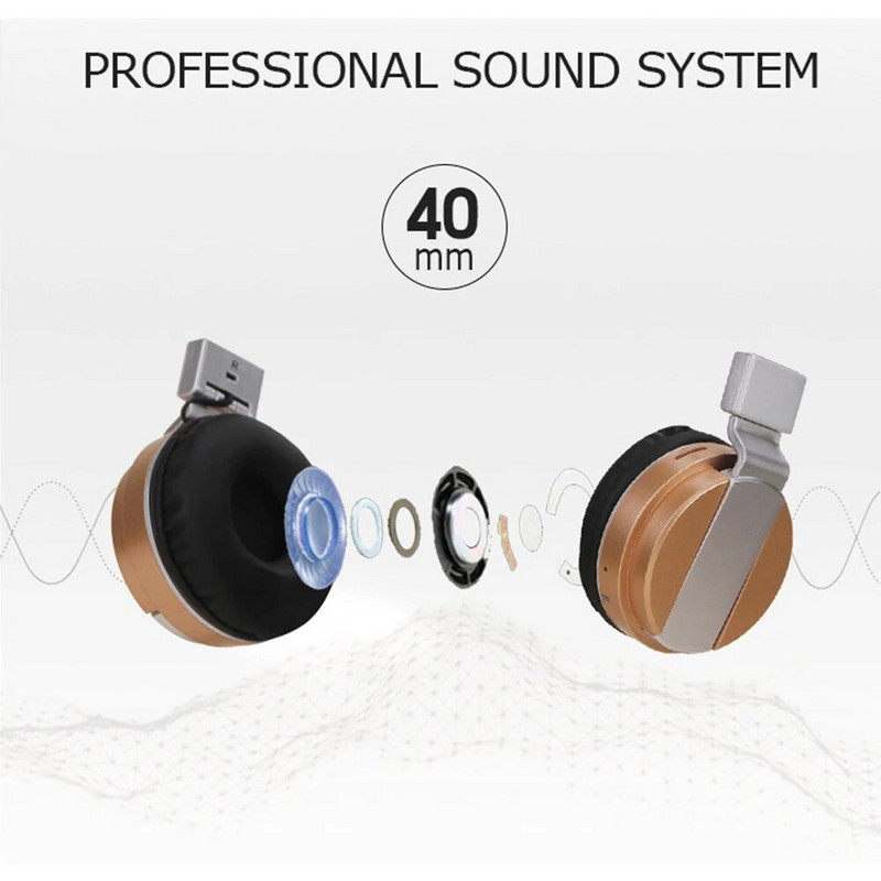 B29 bežične Bluetooth 5.0 slušalice sa stereo basom, sklopive slušalice za poništavanje buke za mobilni telefon, računalna podrška TF