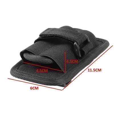 Taktička Molle futrola za baterijsku svjetiljku, prijenosna torbica s poklopcem za LED svjetiljku EDC džep za držač alata za kampiranje u lovu na otvorenom