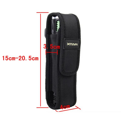 Taktička Molle futrola za baterijsku svjetiljku, prijenosna torbica s poklopcem za LED svjetiljku EDC džep za držač alata za kampiranje u lovu na otvorenom