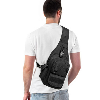Тактическа чанта през рамо Скрит кобур за пистолет Калъф за носене Военни EDC инструменти Раница с прашка за открито Пистолет Регулируем пакет