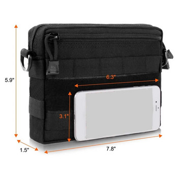1000D Tactical Molle Pouch Military EDC Gear Tool Pack Outdoor Emergency Medical Bag for Vest Раница Чанта за ловни принадлежности