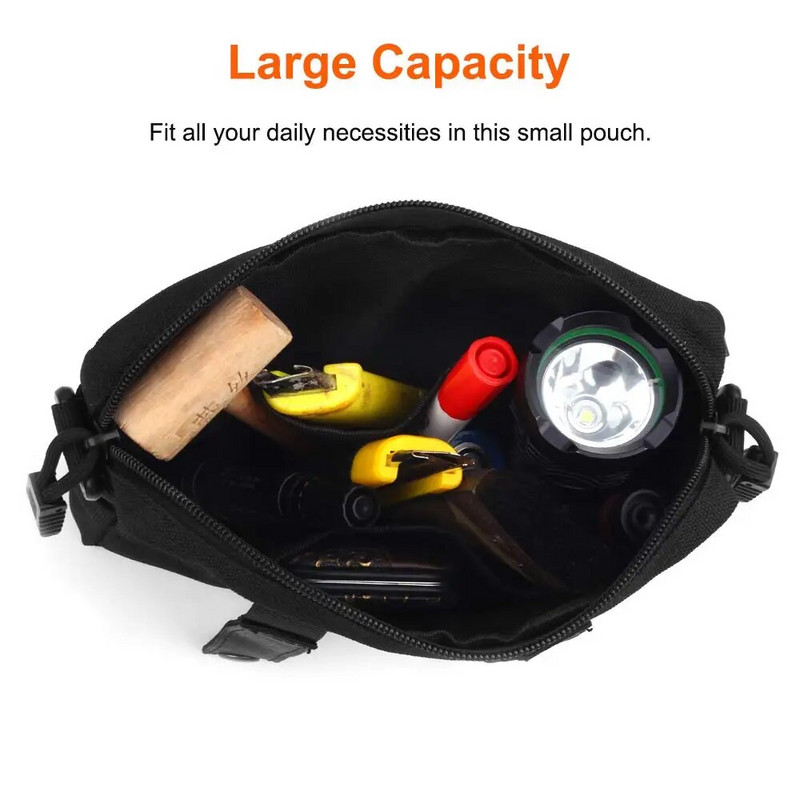1000D Tactical Molle Pouch Military EDC varustuskomplekt välistingimustes kasutatavate erakorraliste meditsiiniliste kottide jaoks vesti seljakoti jaoks jahitarvikute kott