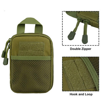 1000D Nylon Tactical Bag Outdoor Molle Military Waist Fanny Pack Τηλέφωνο Key Mini Tools Αδιάβροχη Airsoft αθλητική θήκη κυνηγιού
