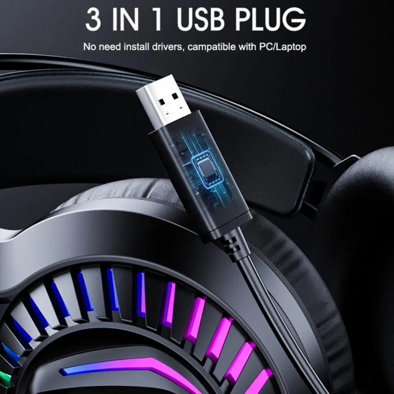 Višesmjerne hvataljke zvuka 3,5 mm E-sport subwoffer žičane slušalice za računalo bez drajvera