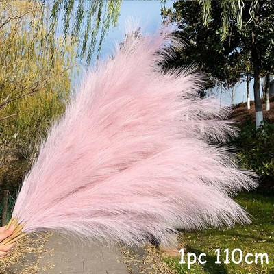 70-120cm Τεχνητό γρασίδι Pampas Ψεύτικο καλάμι φυτά Μπουκέτο Διακόσμηση γάμου Σπίτι Σαλόνι DIY Βάζο Διακόσμηση Ουρά χόρτο