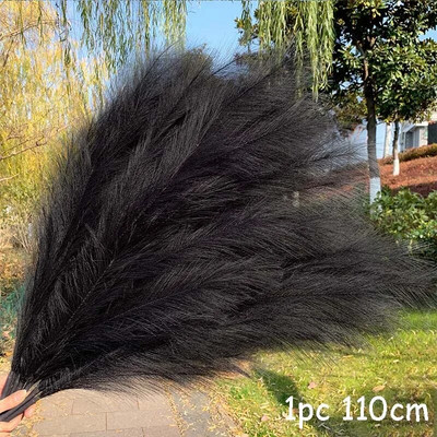 70-120cm Τεχνητό γρασίδι Pampas Ψεύτικο καλάμι φυτά Μπουκέτο Διακόσμηση γάμου Σπίτι Σαλόνι DIY Βάζο Διακόσμηση Ουρά χόρτο