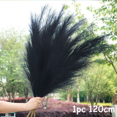 70-120cm Τεχνητό γρασίδι Pampas Ψεύτικο καλάμι φυτά Μπουκέτο Διακόσμηση γάμου Σπίτι Σαλόνι DIY Βάζο Διακόσμηση Ουρά χόρτο