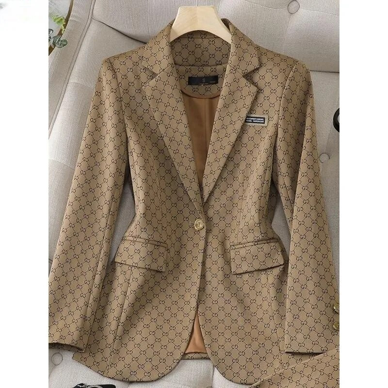 Kaki zimske hlače Kompleti sakoa Ženski poslovni sako Svečana uniforma Uredsko odijelo Jesen Novo Conjuntos De Calça 2-dijelni setovi