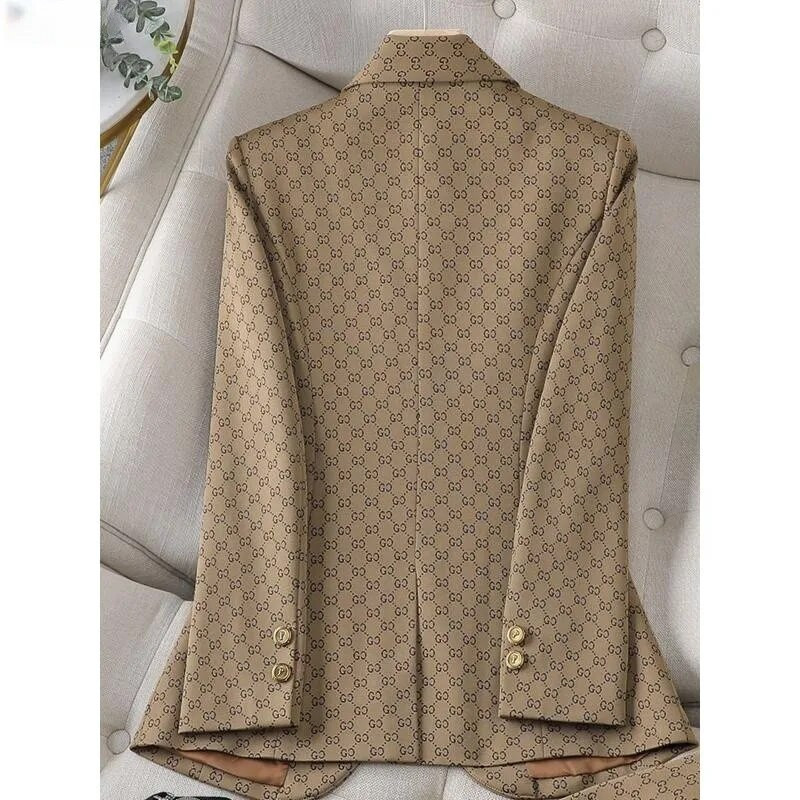 Kaki zimske hlače Kompleti sakoa Ženski poslovni sako Svečana uniforma Uredsko odijelo Jesen Novo Conjuntos De Calça 2-dijelni setovi