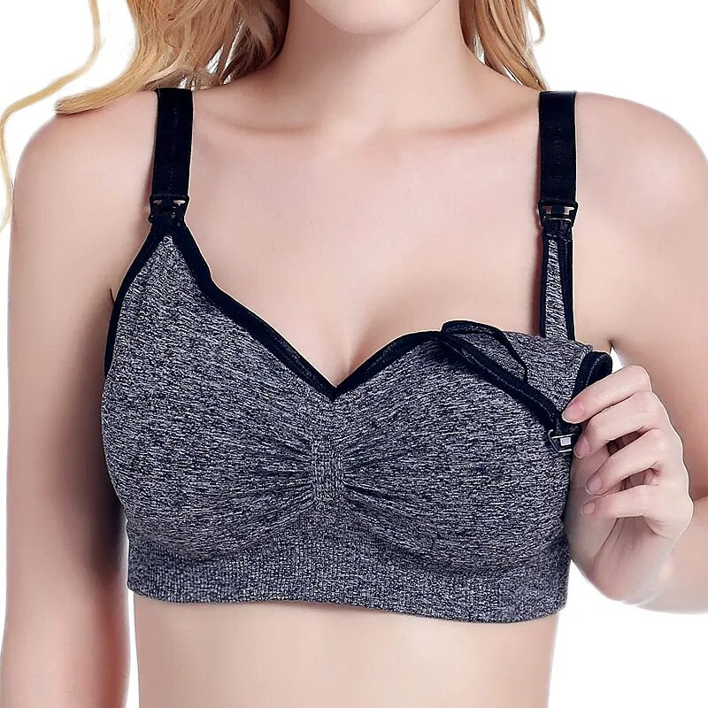 Zīdīšanas krūšturi Grūtniecēm Barošanas krūšturi Sievietēm Grūtniecēm Sporta Apģērbs Sievietēm Grūtniecēm Piena Barošanas Apģērbi Bezmaksas piegāde Emocijas Mamma