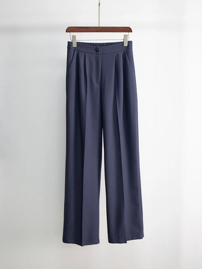 Jesen Zima Ženska ležerna odijela s hlačama Uredski ženski sako Trodijelni kompleti Modni sako s jednim kopčanjem Hlače visokog struka