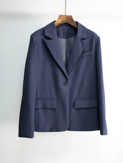 Jesen Zima Ženska ležerna odijela s hlačama Uredski ženski sako Trodijelni kompleti Modni sako s jednim kopčanjem Hlače visokog struka