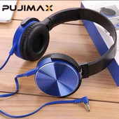 PUJIMAX 3,5 mm žičane slušalice preko uha Bass zvuk Glazba Stereo slušalice Fleksibilne podesive slušalice za PC MP3 telefone