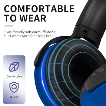 PUJIMAX 3,5 mm Ενσύρματα ακουστικά πάνω από το αυτί Ακουστικά μπάσων ήχος μουσικής Στερεοφωνικά ακουστικά Ευέλικτο ρυθμιζόμενο ακουστικό για τηλέφωνα MP3 PC