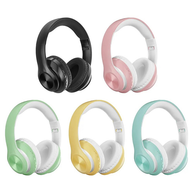 Bērnu bezvadu austiņas ar mikrofonu, Rozā meiteņu tālruņa spēļu ķivere, Gamer Music Bluetooth austiņas bērniem Dāma, dāvana