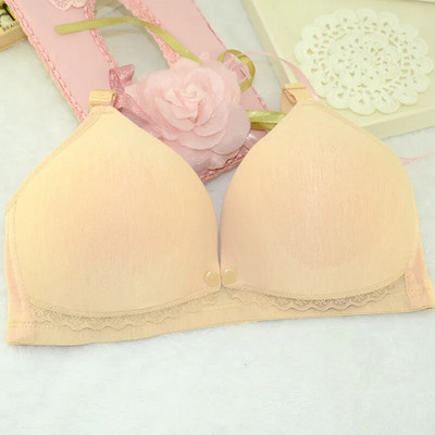 Grudnjak za trudnice i dojilje Pamučni grudnjak s prednjim gumbima za trudnice koje doje donje rublje