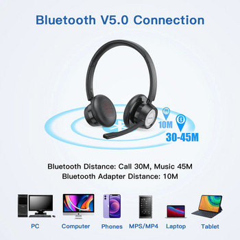 Νέα Bee BH58 Wireless Headphones V5.0 Bluetooth Headset 25 Hrs Time with Mic Foldable Lightwearphone for Phone Laptop