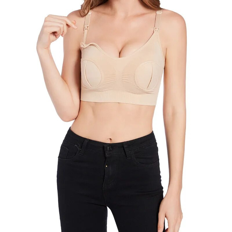 Grudnjak za trudnice Pamučni grudnjak za dojenje Push Up Hands Free Pumpa za grudi Grudnjak za trudnice za dojenje Žensko donje rublje Odjeća