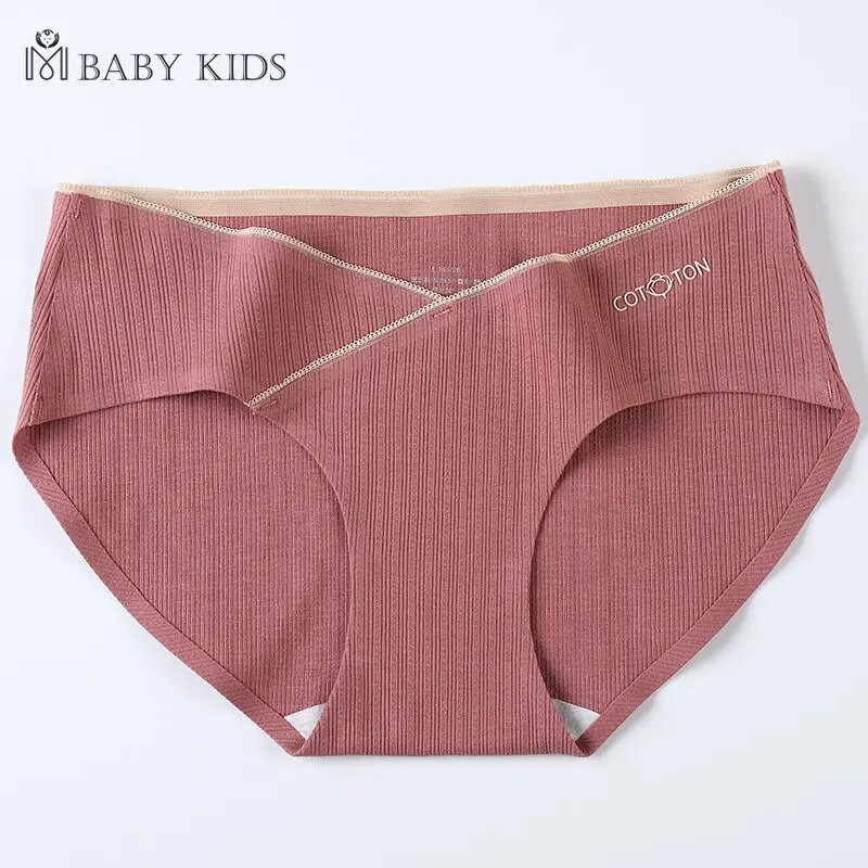 M~4XL Jacquard pamučne gaćice s niskim strukom na trbuhu za trudnice Bešavne donje rublje veće veličine za trudnice Ženske trudničke gaćice