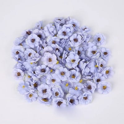 50PC Višebojno umjetno cvijeće za vjenčanje Dekoracija doma Božićni vijenac Scrapbooking Kutija za darove DIY Mini svilene glavice tratinčica