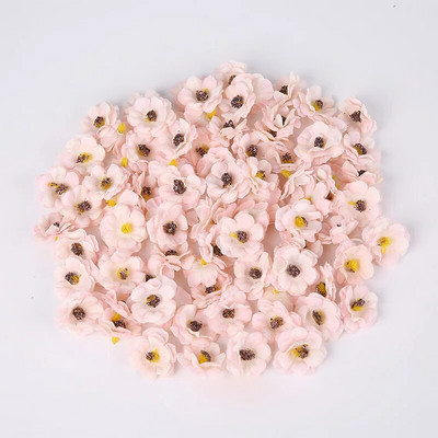 50PC Višebojno umjetno cvijeće za vjenčanje Dekoracija doma Božićni vijenac Scrapbooking Kutija za darove DIY Mini svilene glavice tratinčica