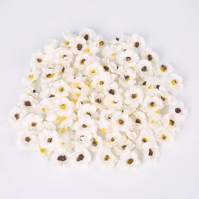 50PC Višebojno umjetno cvijeće za vjenčanje Dekoracija doma Božićni vijenac Scrapbooking Kutija za darove DIY Mini svilene glavice tratinčica