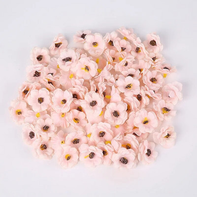 50PC Višebojno umjetno cvijeće za vjenčanje Dekoracija doma Božićni vijenac Scrapbooking Kutija za darove DIY Mini svilene glavice tratinčica